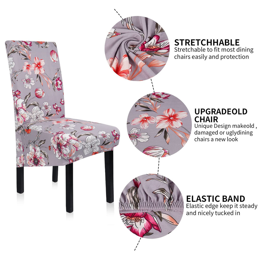 Stretchy Dining Chair Covers, XL/Oversized Removable Wa