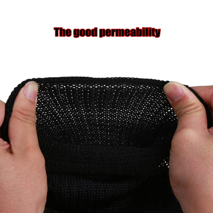 Arm Protection Sleeve for Men and Women, Scratch Kevlar Sleeve Cut Resitant Burn Protective Anti Abrasion Safety Arm Guard for Garden Kitchen Farm Yard Work 1 Pair - Black