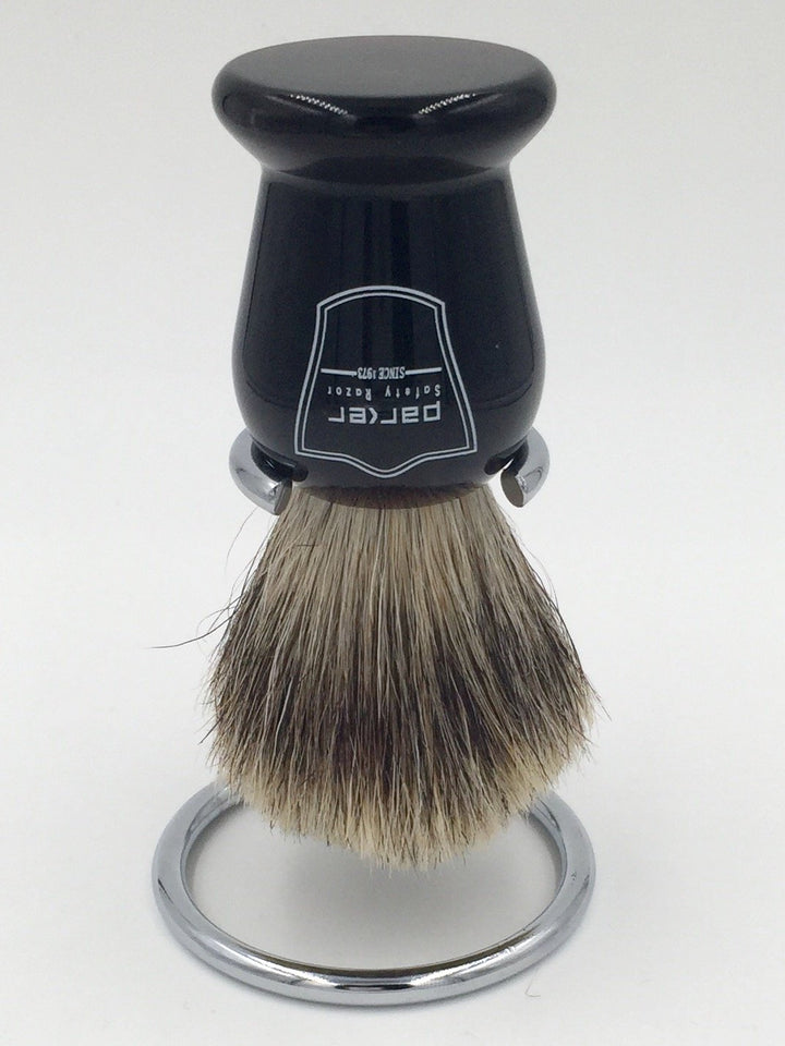 Chrome Shaving Brush Stand from Super Safety Razors