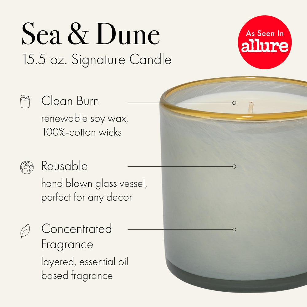 LAFCO New York Signature Scented Candle (Sea & Dune, Beach House - 15.5 oz)