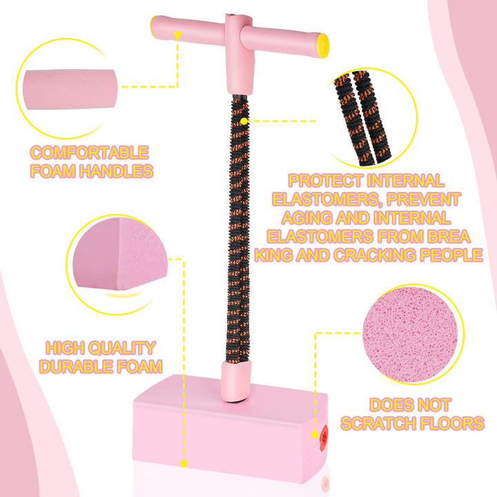 Pogo Jumper for Kids with Sound,Kids Foam Pogo Sticks for Boys&amp;Girls,Safe Gift for Child, Support up to 250 lbs (BLU)