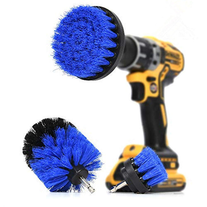 ORIGINAL Drill Brush 360 Attachments 3 pack kit -Blue A