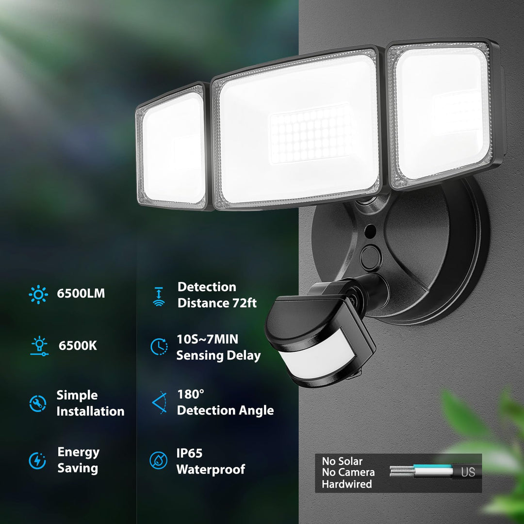 Onforu 65W LED Security Lights Motion Sensor Light Outd