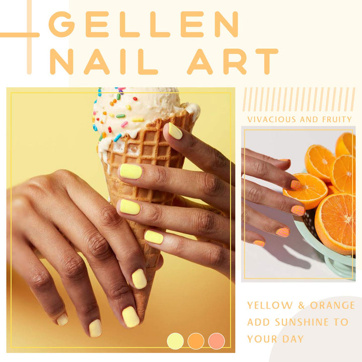 Gel Nail Polish Kit 6 Colors - Bright Candy 6 Colors Fresh Sweet Tones, Trendy Girly Summer Gel Polish Nail Art Gel Manicure Set