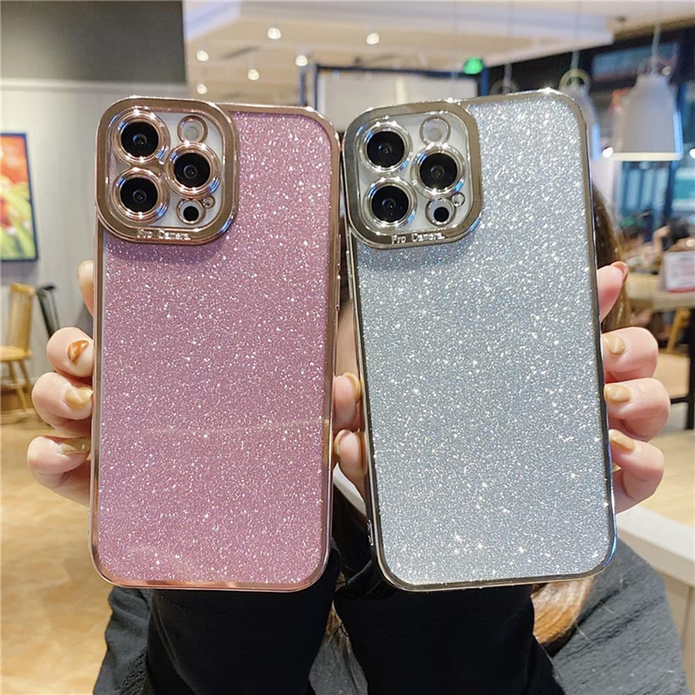 Fycyko Compatible with iPhone 12 Pro Max Case Glitter L