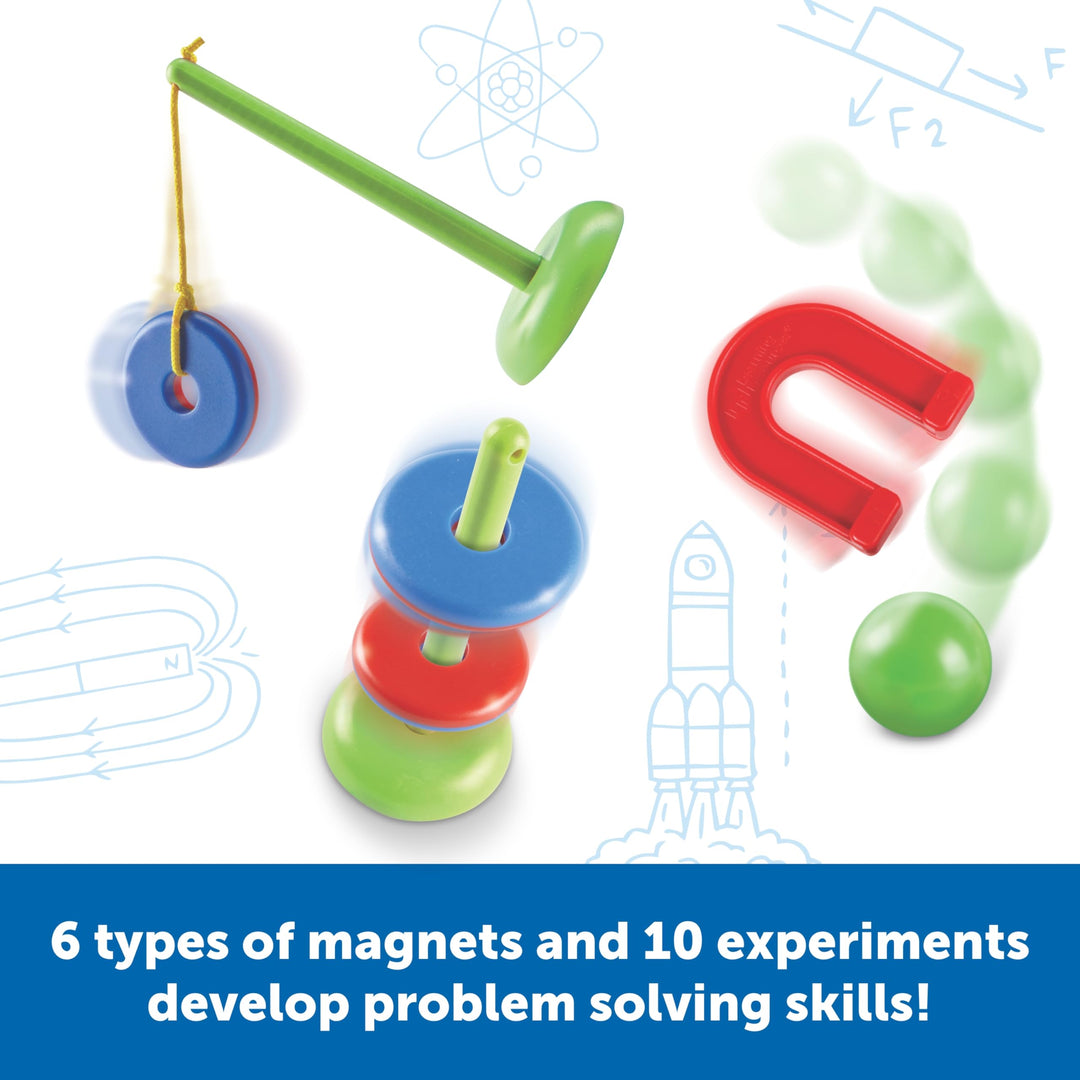 STEM Explorers -Ages 5+, Magnet Movers, Critical Thinking Skills, STEM Certified Toys, Magnets Kids,Magnet Set,Back to School Supplies,39 Pieces