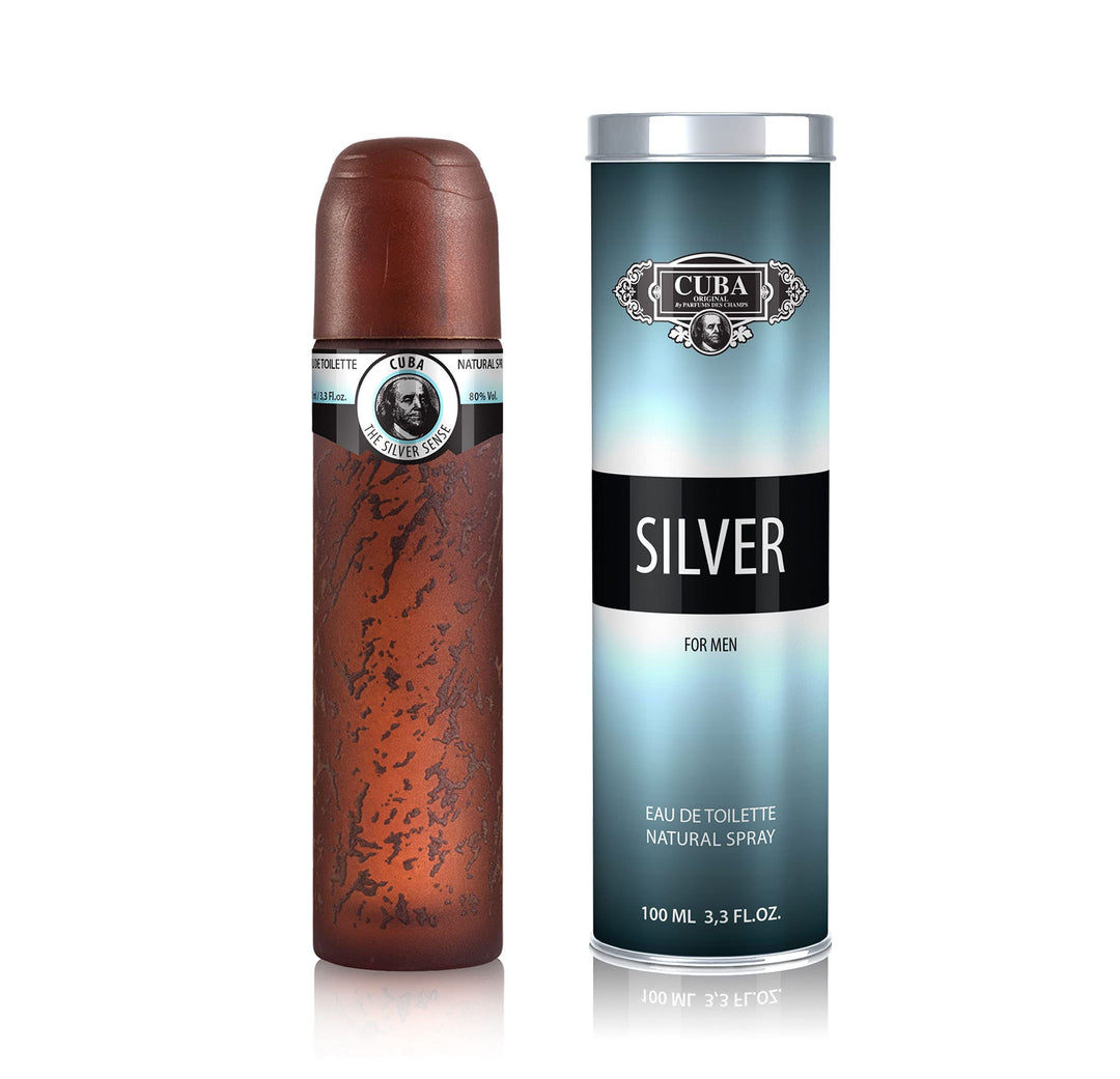 Cuba Silver 3.3 Oz Eau De Toilette Spray | Fragrance for Men