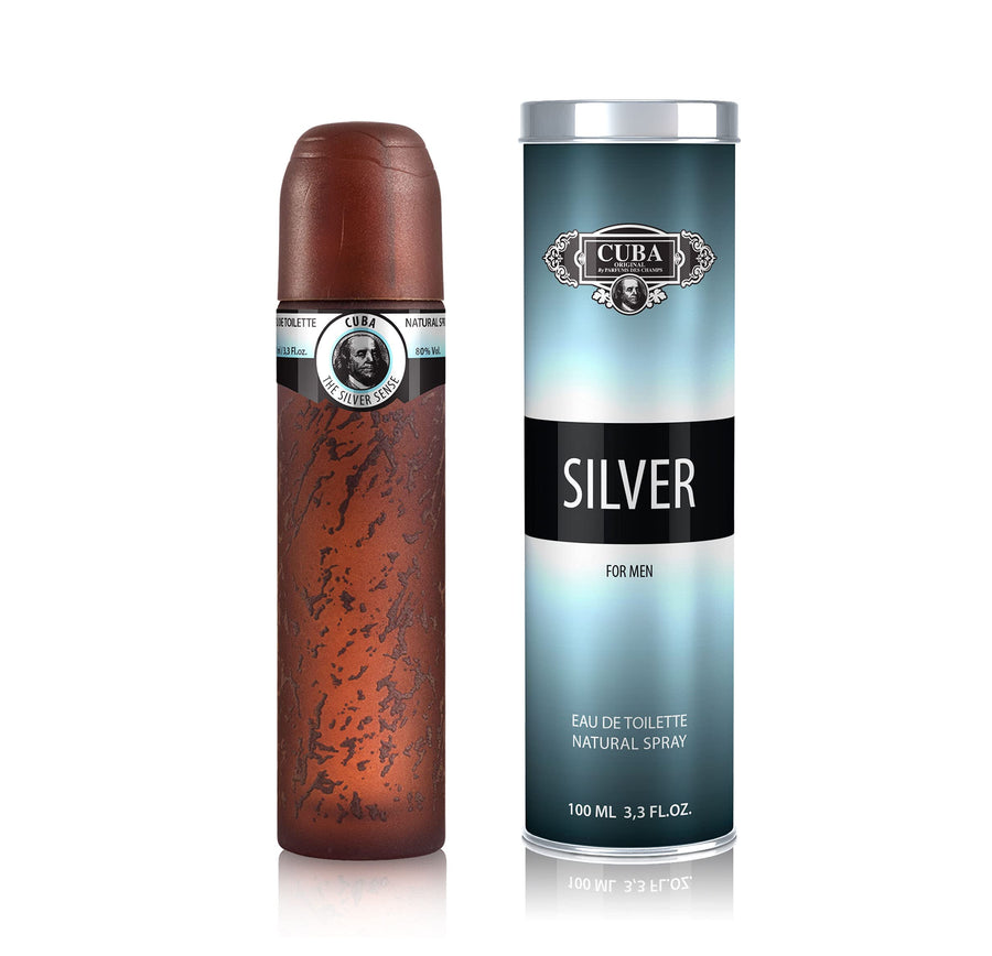 Cuba Silver 3.3 Oz Eau De Toilette Spray | Fragrance for Men