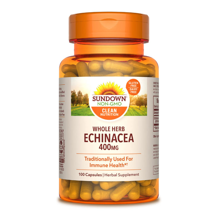 Sundown Whole Herb Echinacea 400mg, Traditionally Used 