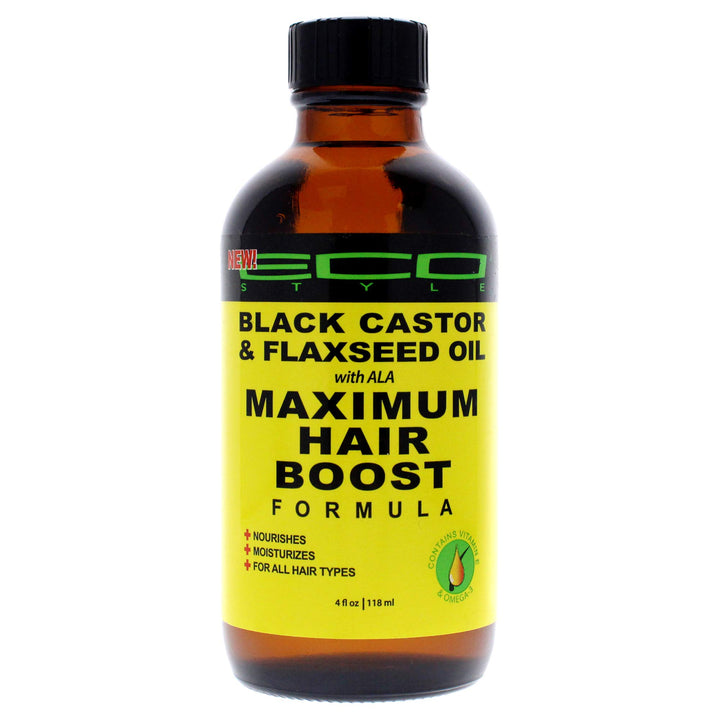 Eco Style Black Castor Oil &amp; Flaxseed Oil Maximum Hair Growth Formula, 4 Ounce,SG_B077JY18MH_US