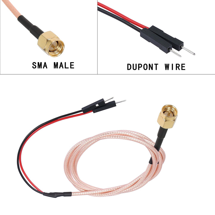 XMSJSIY SMA Male to Dupont Wire Coaxial Coax Test Leads