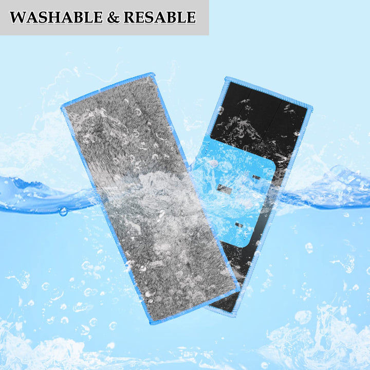 Replacement Mopping Pads Parts - 5 Wet Pads 5 Dry Pads Washable Mopping Cloth for iRobot Braava Jet M6 Vacuum Cleaner
