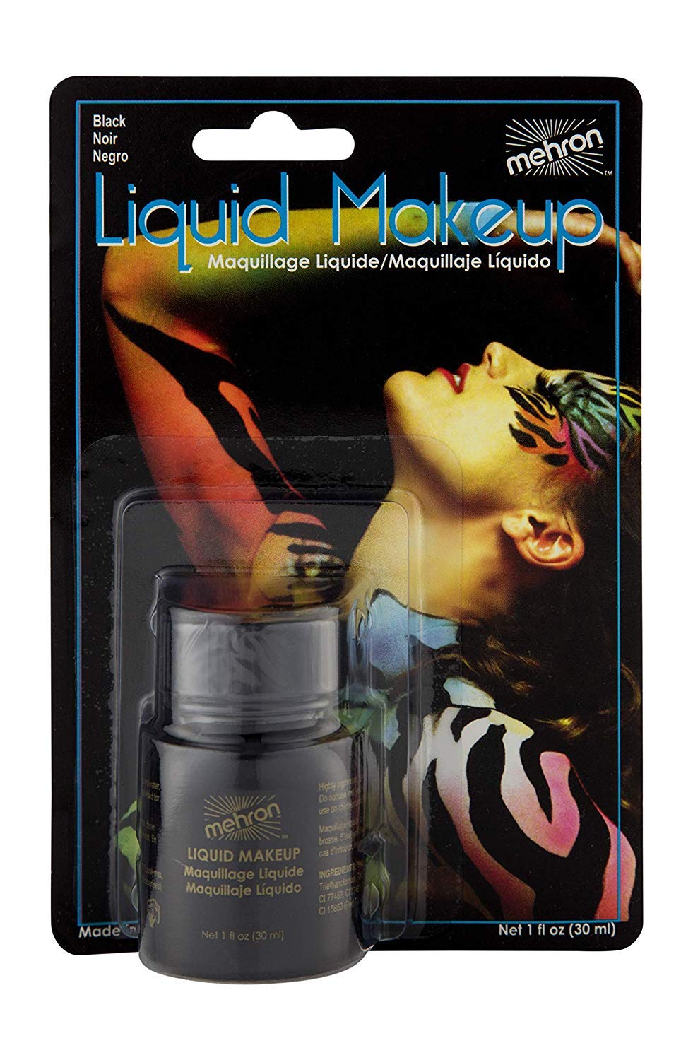 Makeup Liquid Face and Body Paint (1 oz) (BLACK)