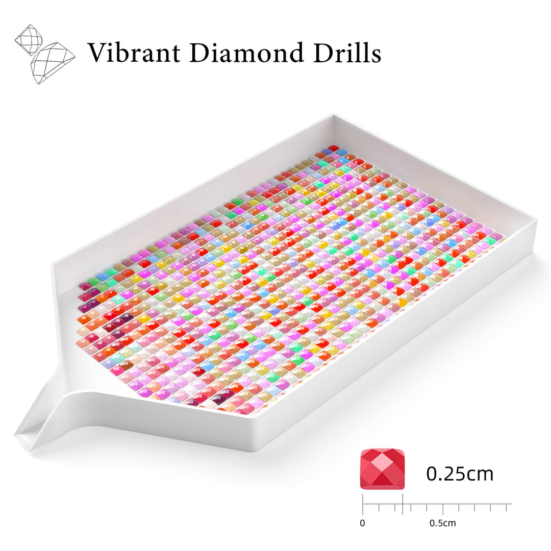 Beads for Diamond Painting Kit, 89000 Pieces 445 Colors Drills Sparkle Diamonds for Nails Diamond Art Crafts (Square Beads 200 pcs per Bag)