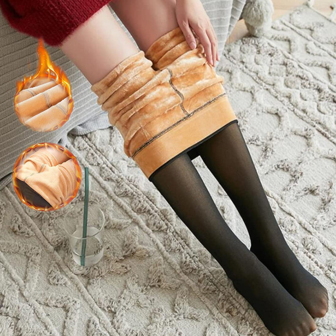 Winter Tights Women Leggings Thermal Pantyhose Fake Translucent Tights Opaque Warm Pantyhose High Waisted Winter Warm Sheer Tight