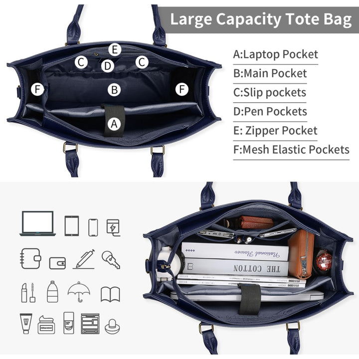 Laptop Bag for Women 15.6 Inch Laptop Tote Bag Waterpro