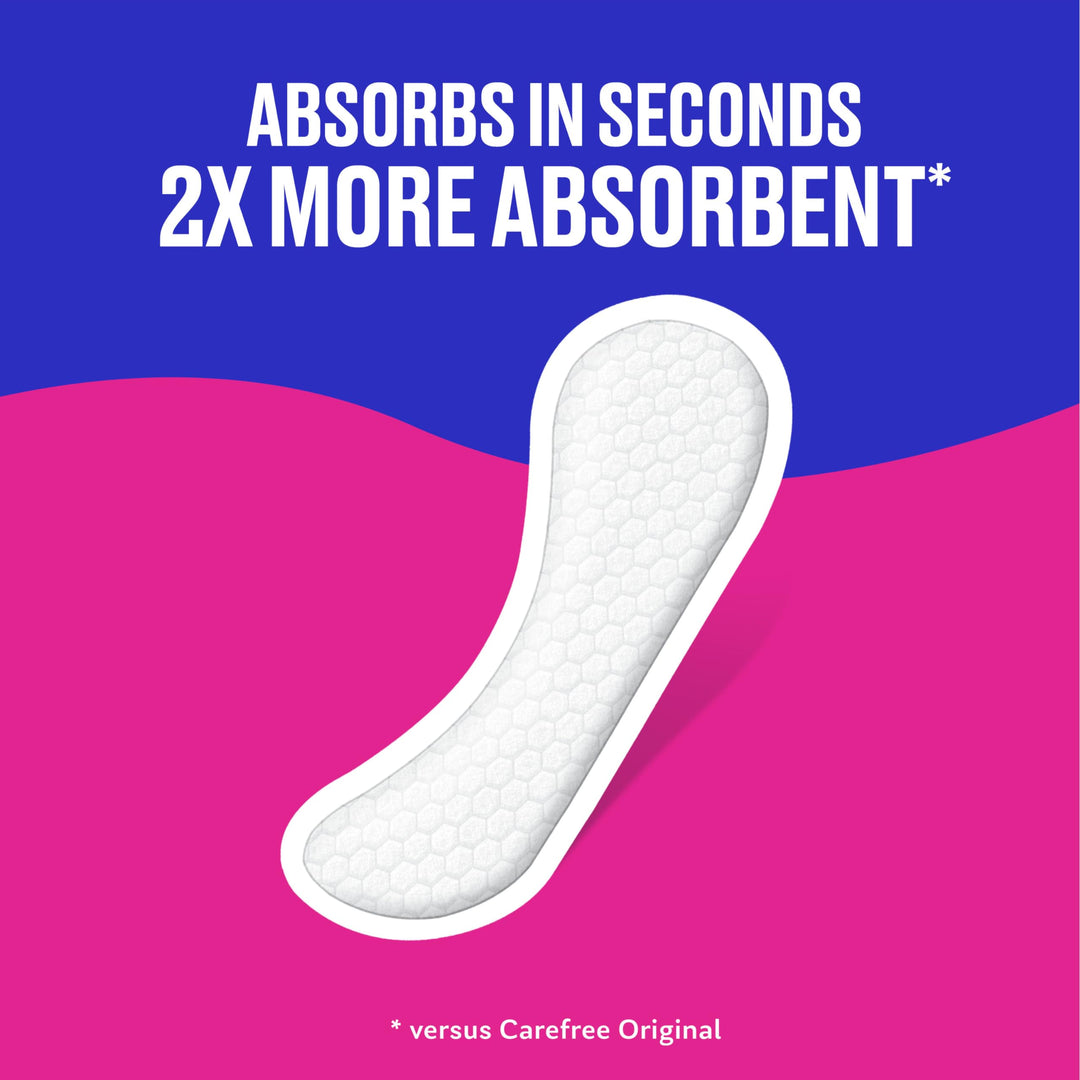 Carefree Body Shape Pant liners, Regular, To Go - 54 ct