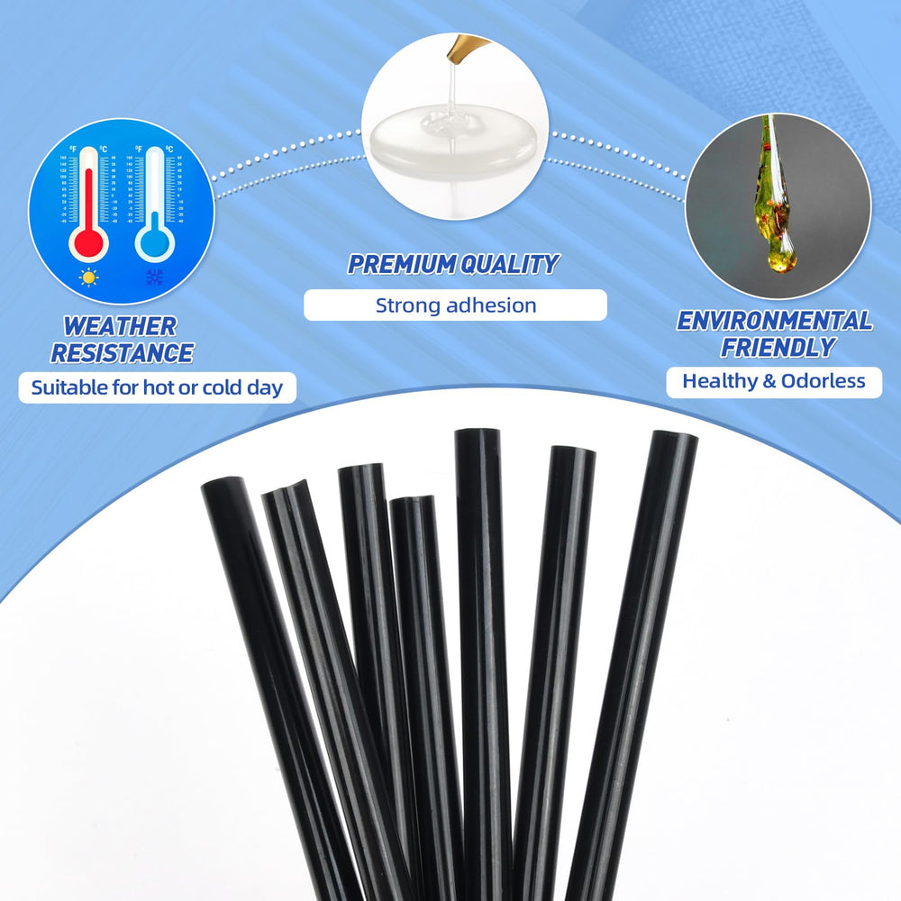 Neitsi 12Pcs Keratin Glue Sticks for Hair Extensions,Professional Hot Melt Glue Stick,Hair Adhesive Keratin Gun Bond Glue Stick for DIY Project (Black