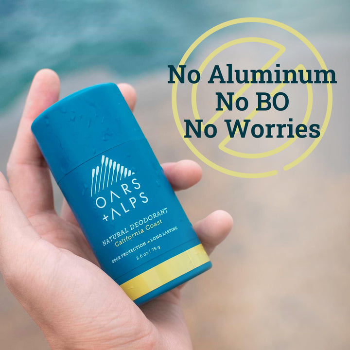 Aluminum Free Deodorant for Men and Women, Dermatologist Tested and Made with Clean Ingredients, Vegan, Travel Size, California Coast, 1 Pack, 2.6 Oz