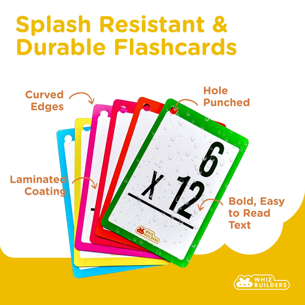Multiplication Flash Cards for 3rd Grade Toddlers: 169 Math Manipulatives FlashCards, Multiplication Times Table, Math Games for Kids Ages 4-8 & up-1st 2nd 4th 5th 6th Grade