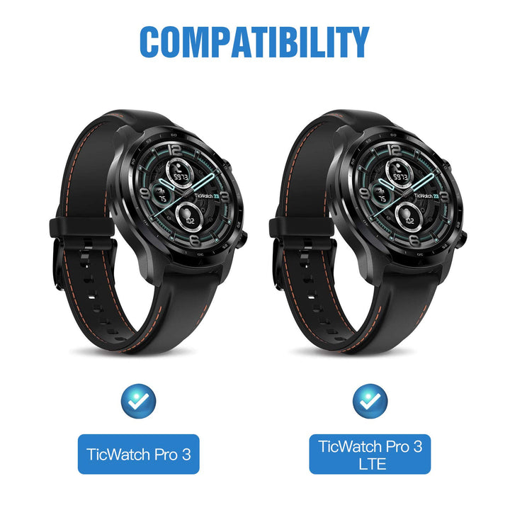 Compatible with TicWatch Pro 5/TicWatch Pro 3 Charger/TicWatch Pro 3 LTE Charger,[2 Pcs] 3.3 Ft Magnetic Charging Dock,USB Charging Cable Clip Cradle,Replacement Charger Power Cable Cord, Black