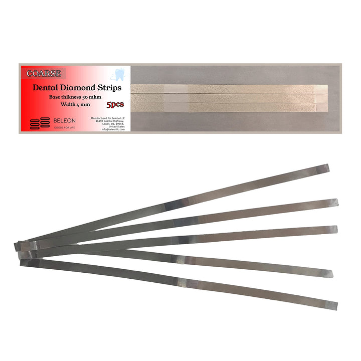 BELEON Dental Diamond Strips - Coarse 5pcs 4mm x 145mm 