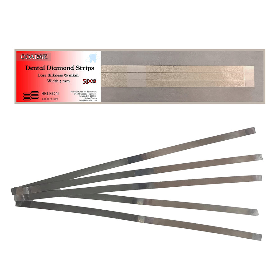 BELEON Dental Diamond Strips - Coarse 5pcs 4mm x 145mm 