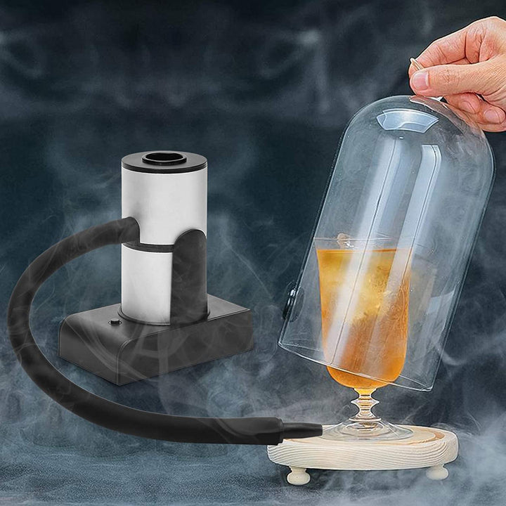 Smoking Gun Wood Smoke, Portable Handheld Smoke Infuser,Cold Smoker Food Smoker Gun for Meat, Kitchen Smoke Gun for Cooking with Wood Chips for Bar Cooking Meat BBQ Drinks (Sliver)