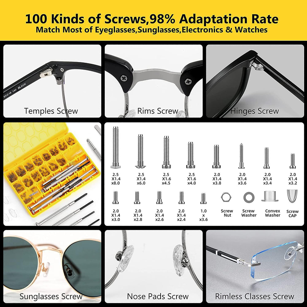 Eyeglass Repair Kit,Hiketolight Sunglasses Repair Kit w