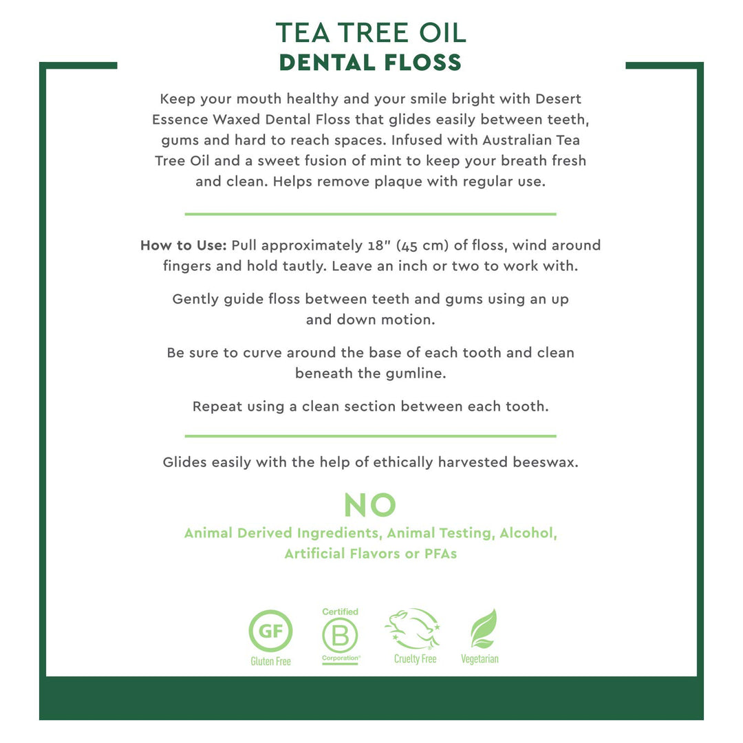Tea Tree Oil Dental Floss, 50 yards by Desert Essence