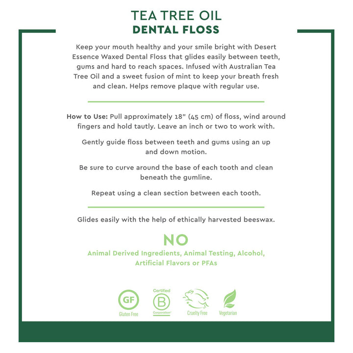 Tea Tree Oil Dental Floss, 50 yards by Desert Essence