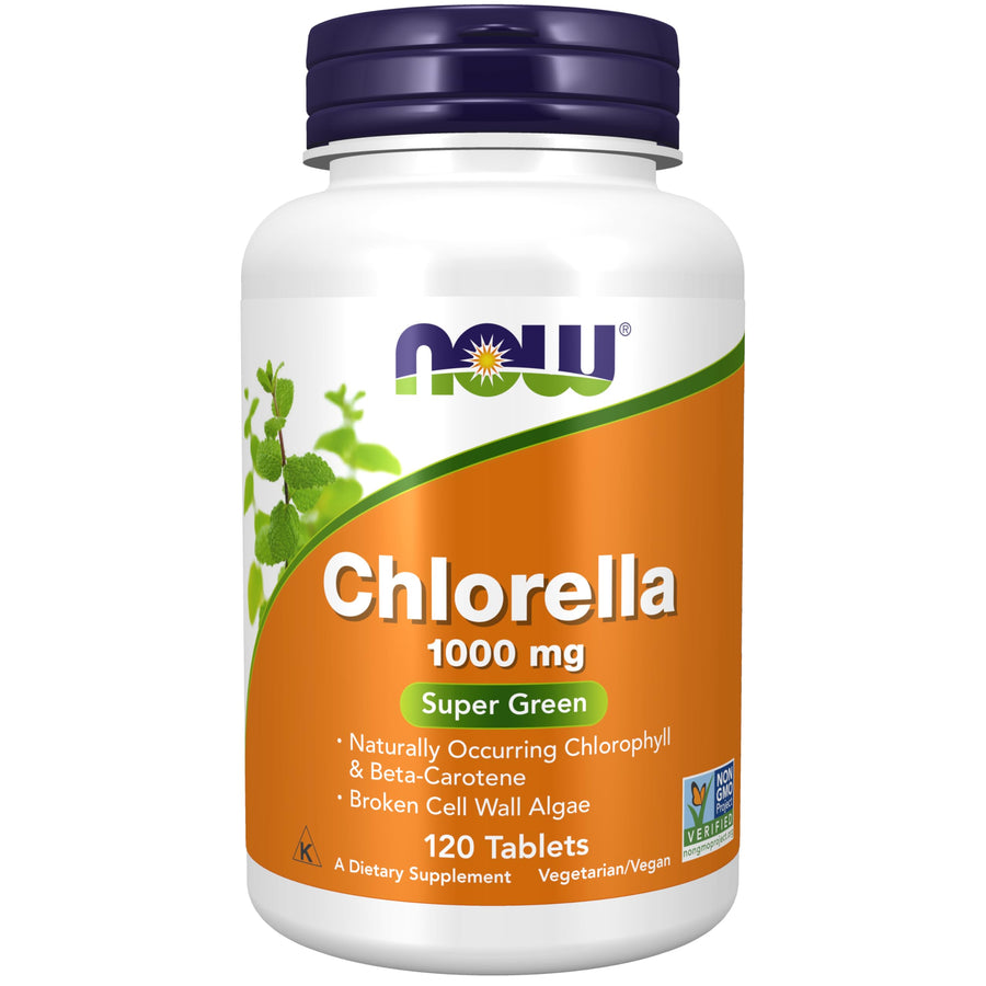 NOW Foods Supplements, Chlorella 1000 mg with naturally