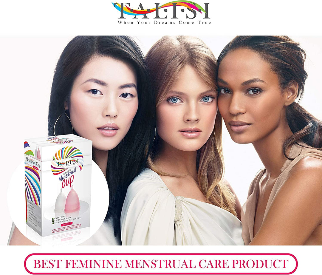 Menstrual Cup Reusable Menstrual Cups Set of 2 Large &a