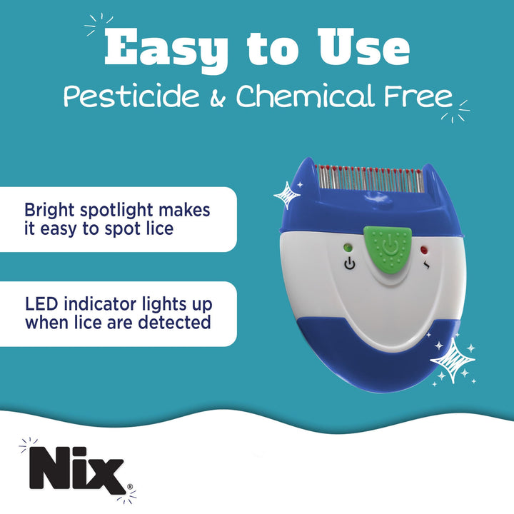 Nix Electronic Lice Comb, Instantly Kills Lice &amp