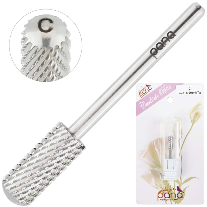 Coarse: PANA Professional 3/32 Shank Size - Smooth Top Small Barrel Silver Car