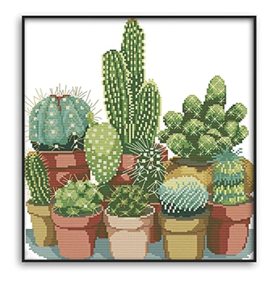 HUKI Stamped Cross Stitch Kits for Adults 11CT Counted 
