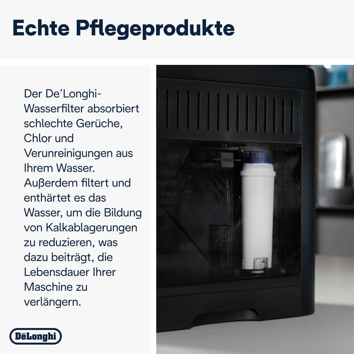 De'Longhi DLSC002 BPA-Free Water Filter Replacement, Pack of 1, White