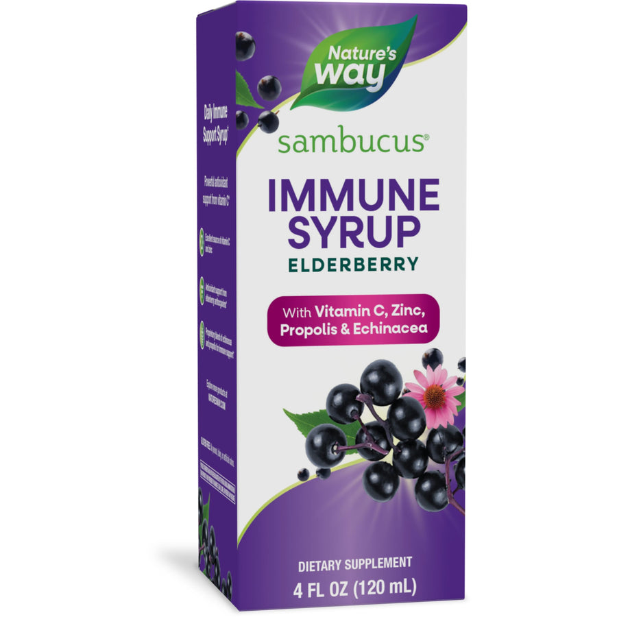 Nature's Way, Sambucus Immune Syrup Elderberry, 4 F