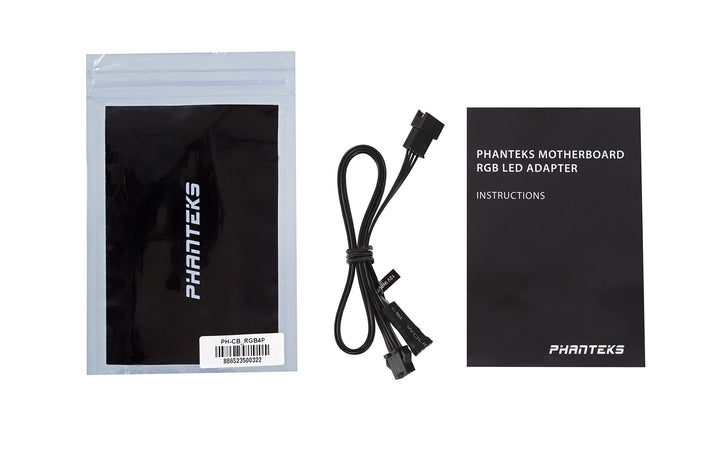 RGB LED 4 Pin Adapter, Specified for Cases with Multi Colors RGB Control (PH-CB_RGB4P) Black