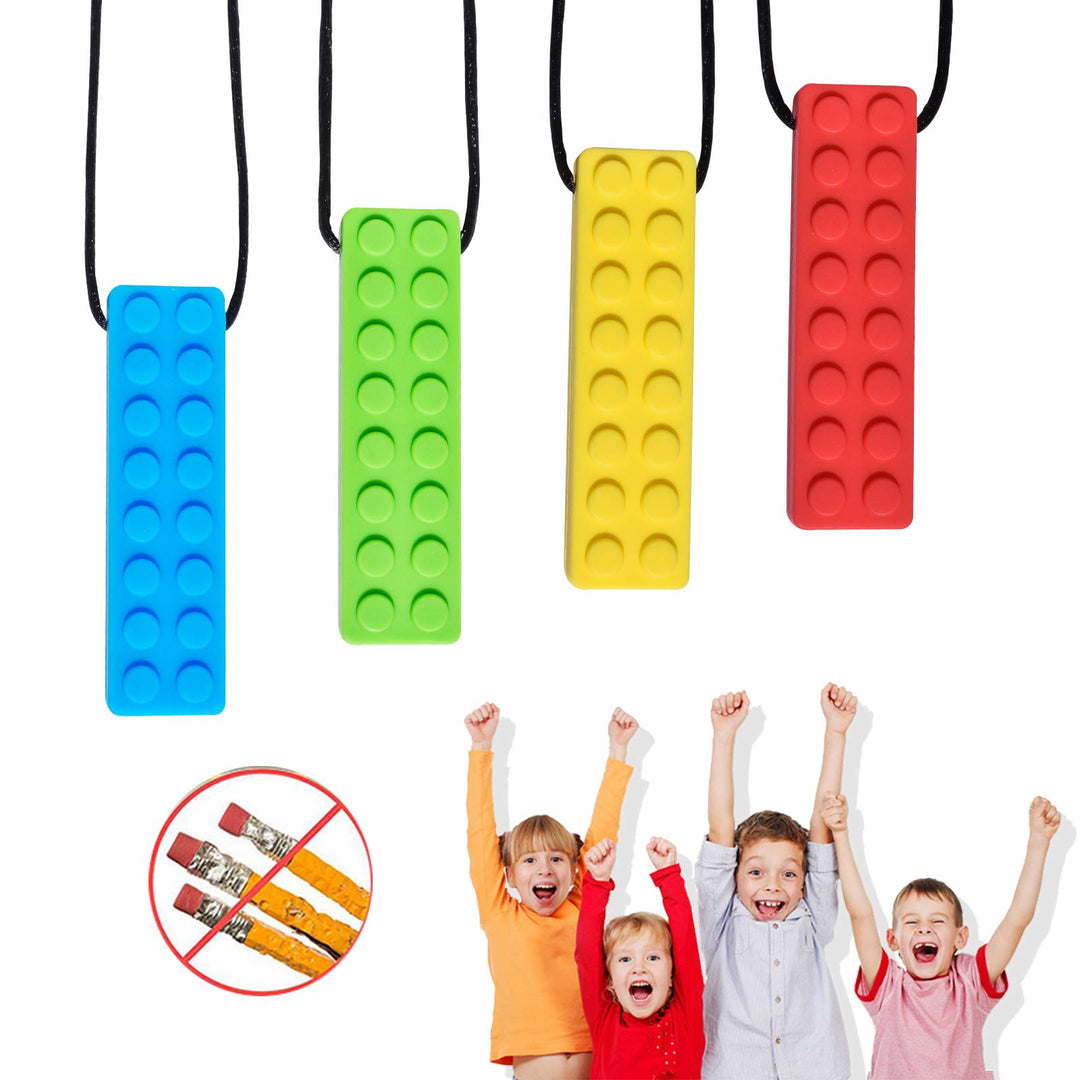 Chew Necklace, Autism Chew Necklace (4PCS), Sensory Nec