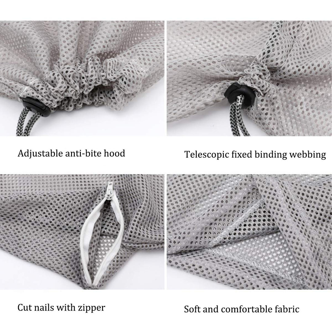 Cat Shower Net Bag Adjustable Multifunctional Breathable Anti-Bite and Anti-Scratch Restraint Bag Cat Washing Shower Bag for Cat’s Bathing, Nail Trimming, Injection, Medicine Taking