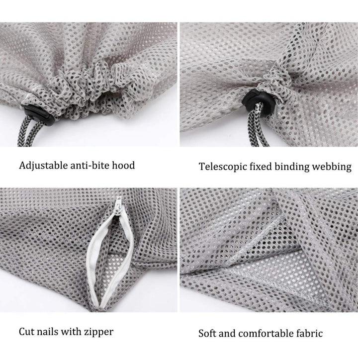 Cat Shower Net Bag Adjustable Multifunctional Breathable Anti-Bite and Anti-Scratch Restraint Bag Cat Washing Shower Bag for Cat’s Bathing, Nail Trimming, Injection, Medicine Taking