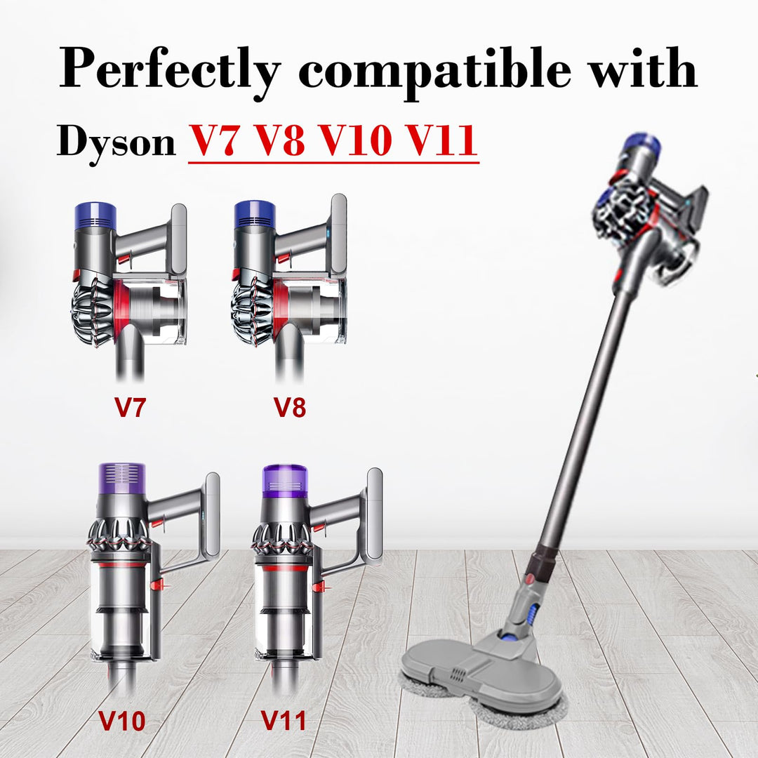 Electric Cleaner Head Compatible with Dyson V7 / V8 / V10 / V11 Stick Vacuum Sweeping Machine Wet and Dry Dual-use Suction headadaptation Cordless Vacuum Cleaner Attachment