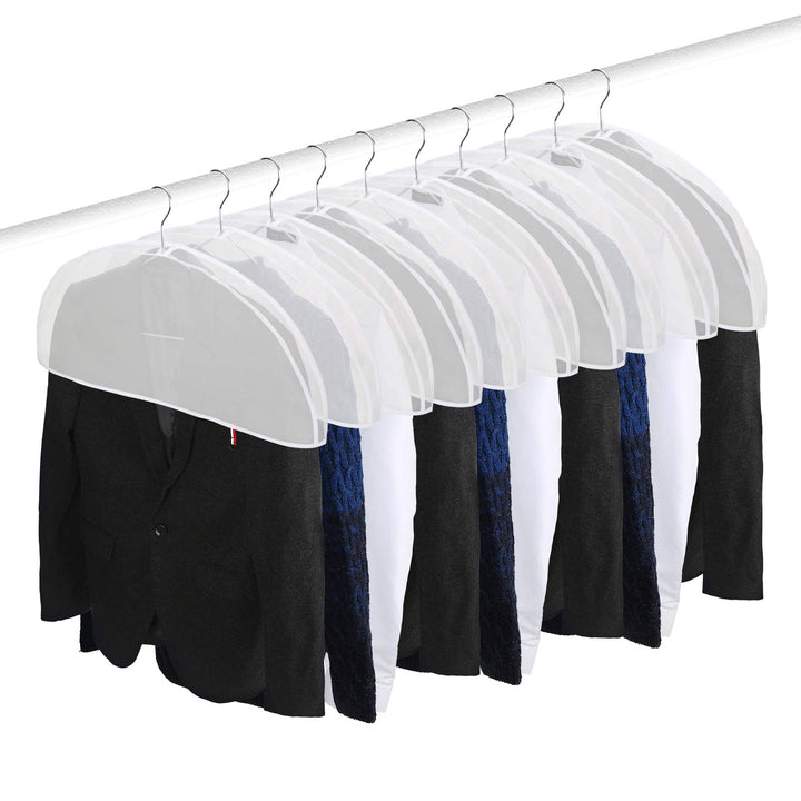 10Pack (24x11x2) Storage Travel shoulder covers for clothes Clothing dust Cover Dust Bags Cover dress bag Hanging Garment Bag US