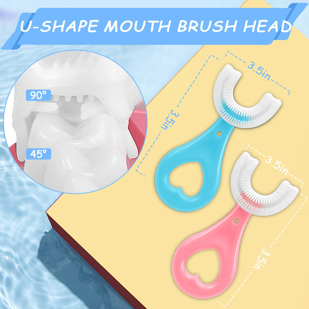 4 Pack U Shaped Toothbrush Kids, U Shaped Toothbrush So