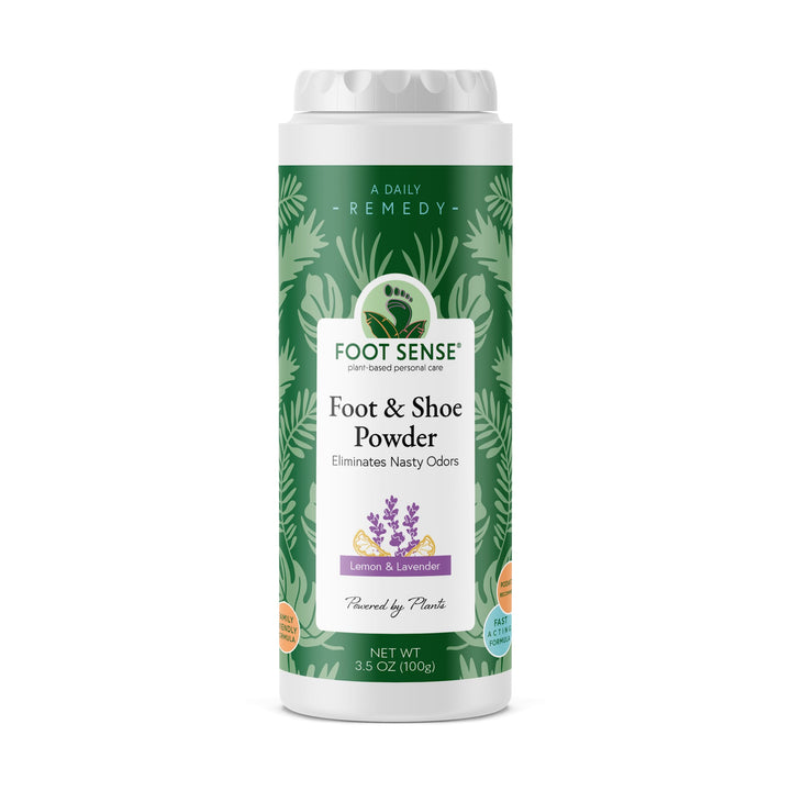 FOOT SENSE All Natural Smelly Foot &amp; Shoe Powde
