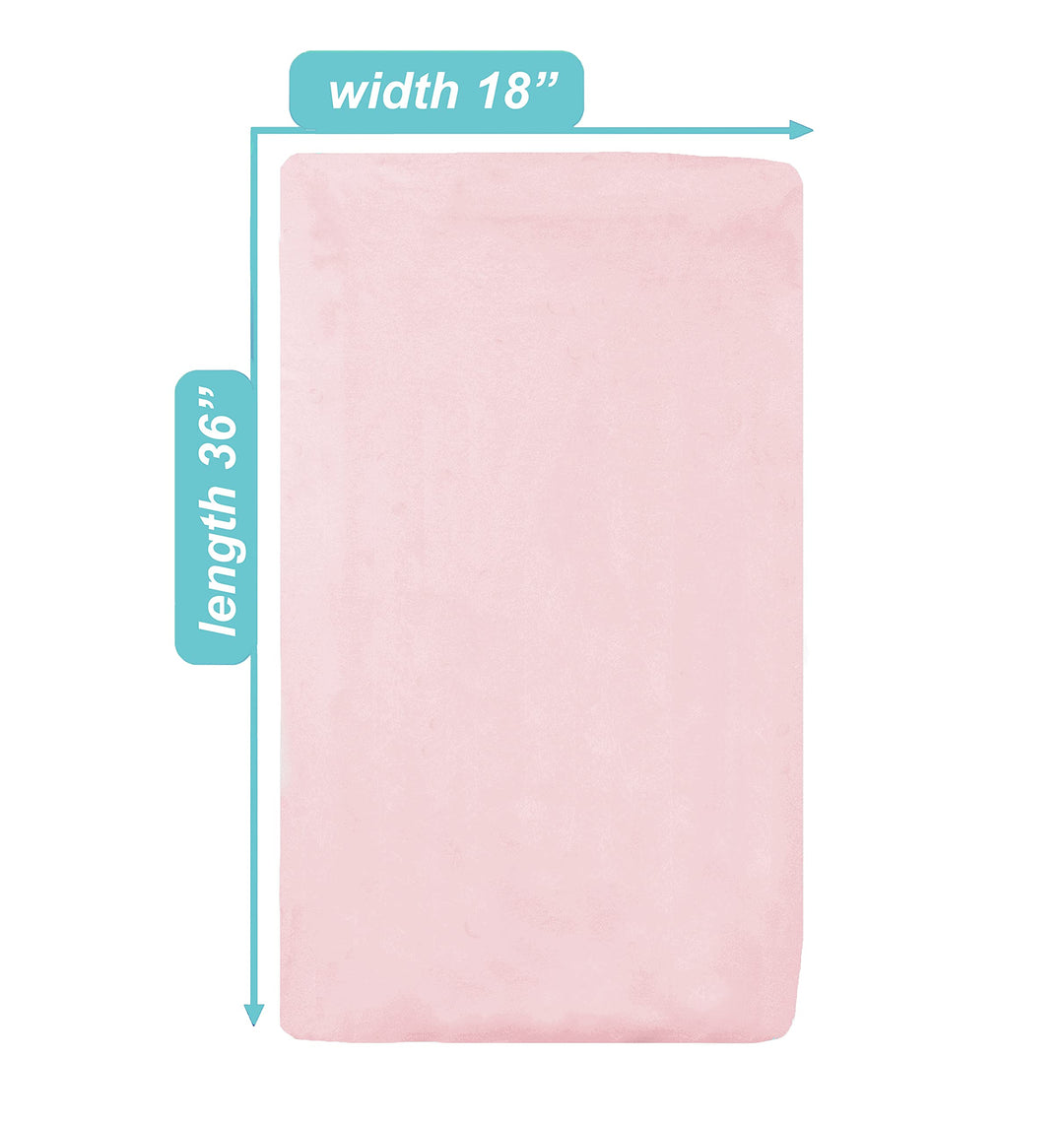 100% Natural Cotton Supreme Jersey Knit Fitted Cradle Sheet, Pink, Soft Breathable, for Girls