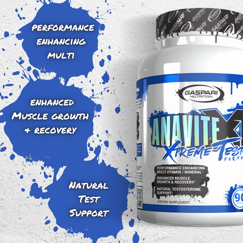 Anavite XT: Multivitamin and Mineral Complex for Men, Enhanced Muscle Growth and Recovery, Testosterone Support, 90 Tablets
