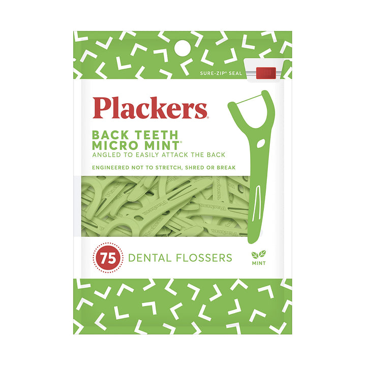 Plackers Flosser, Right Angle, 75 Count