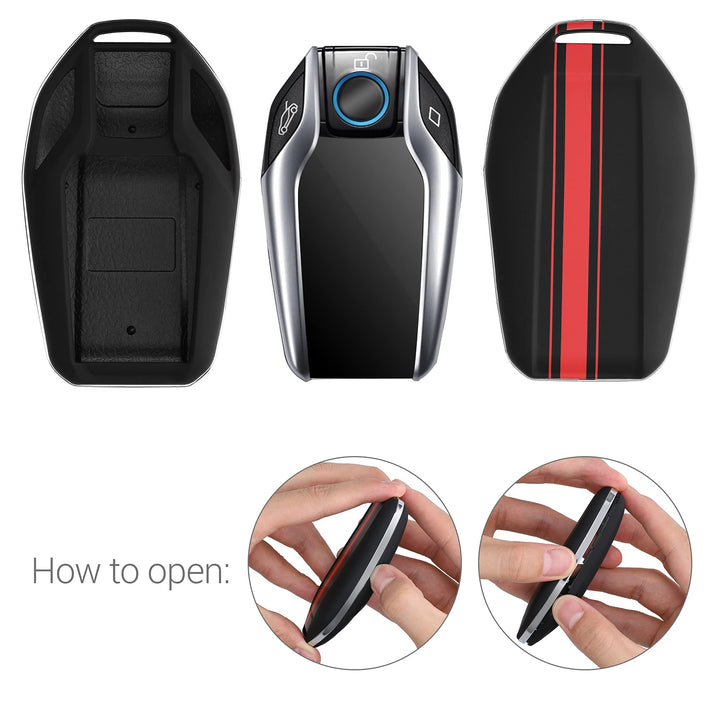 kwmobile Key Cover Compatible with BMW - Carbon
